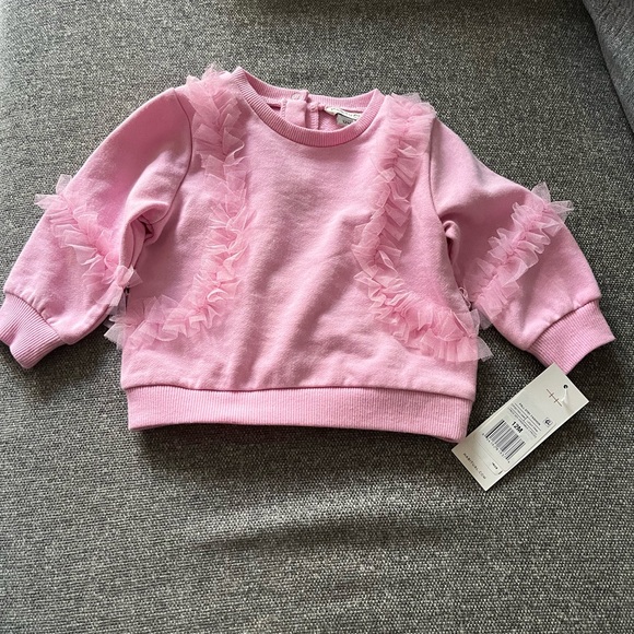 NWT! Habitual Pink Sweater and Blue Jeans Kids Set - Picture 2 of 7